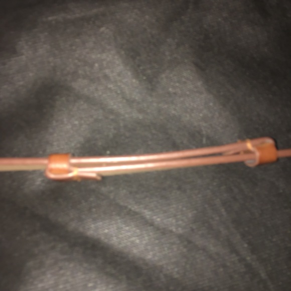 Express chestnut brown faux leather belt - Picture 3 of 4